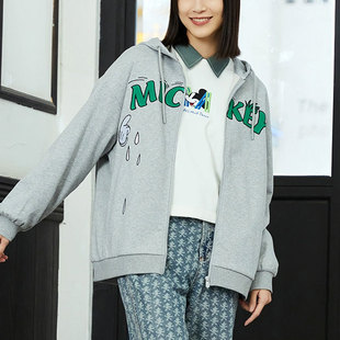 外套AWDS590 女子运动休闲连帽开衫 正品 李宁X联名系列新款