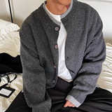 假两件针织衫开衫毛衣外套W8608-P70，男装针织衫/毛衣，星座1212