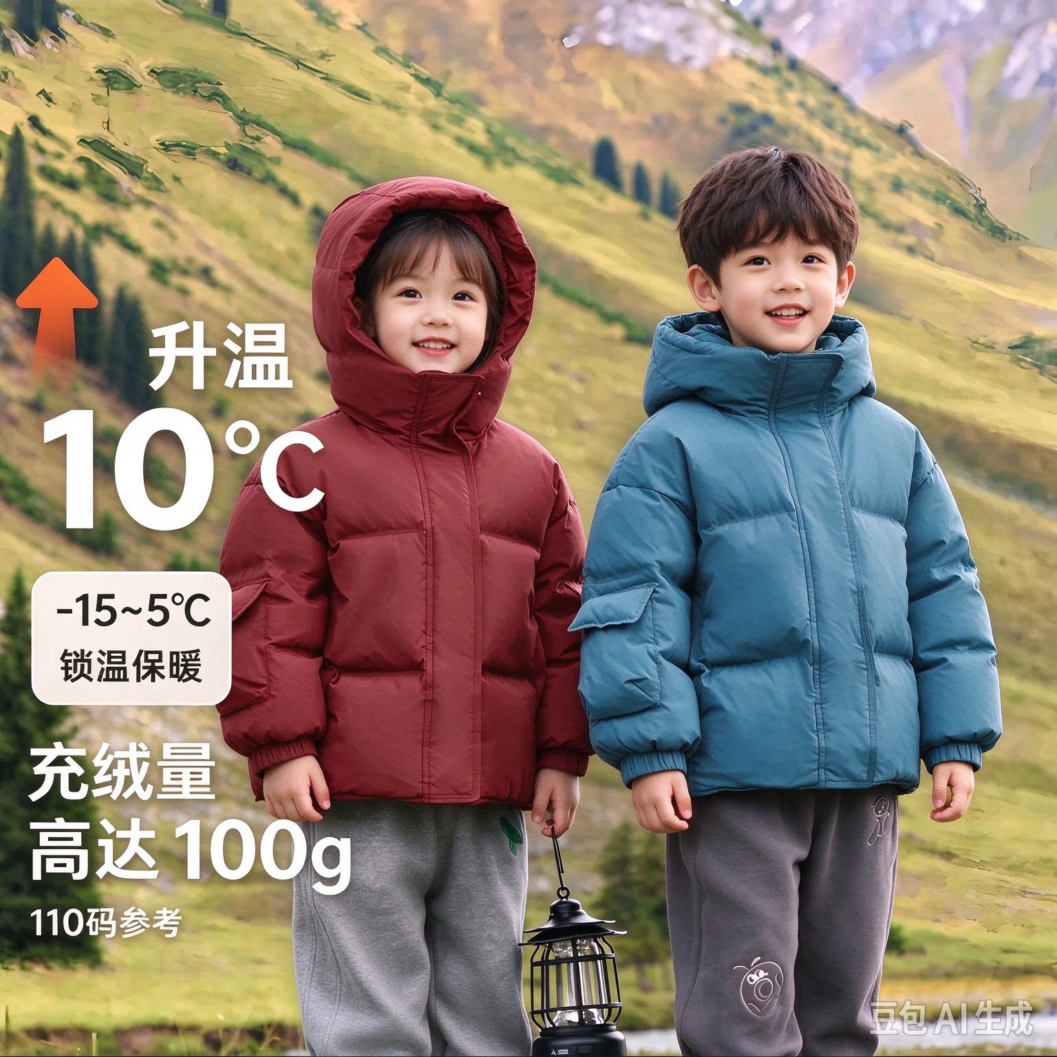 男童加厚羽绒服儿童面包服