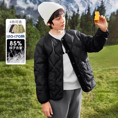 亲子款羽绒服轻松便携时髦出街