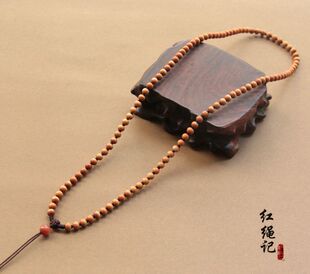 手工编织5mm天然橄榄核素绳男女款套头挂绳南红吊坠绳毛衣链长链