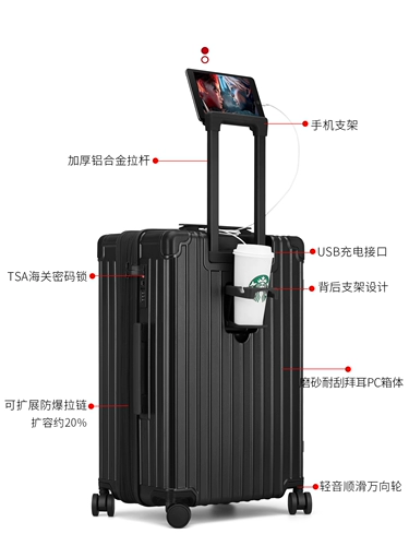 Чемодан с молнией, 24 дюймов