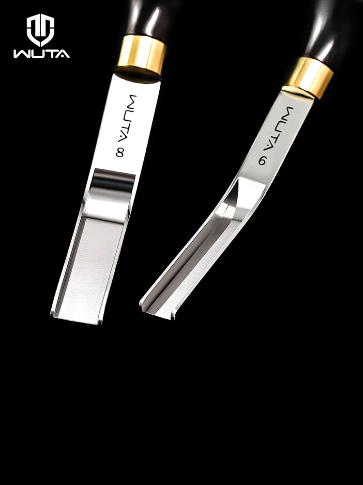 핸드메이드 가죽제품용 프렌치 와이드 삽 DIY 가죽 간벌 단면 절단 및 경사 절단 드럼 삽 얇은 가죽 엣지 처리 도구 다른 없음