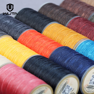 23色 皮具diy手工工具耗材 0.45mm 手缝皮革线圆蜡线涤纶线 无它