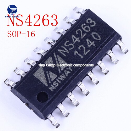 现货实拍 NS4263 NS4263B SOP-16 双声道AB类功放D类功放现货