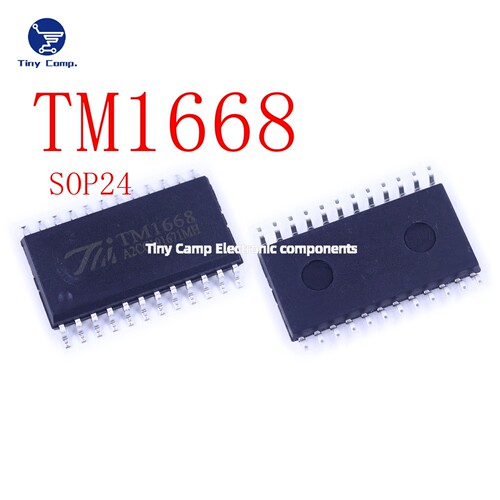 现货实拍 TM1668 SOP-24 共阴极LED数码管驱动三线串行接口芯片