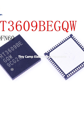 现货实拍 RT3609BEGQW  WQFN60 模数转换芯片ADC电源管理芯片