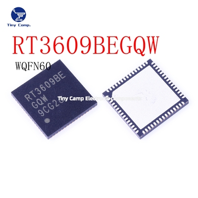 现货实拍 RT3609BEGQW  WQFN60 模数转换芯片ADC电源管理芯片