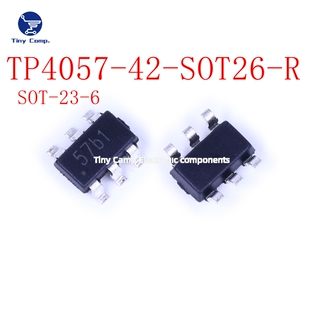 TP4057-42-SOT26-R SOT-23-6 4.2V 锂电池恒流恒压线性充电管理IC