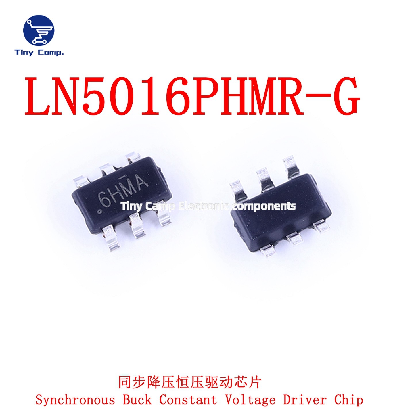 现货直拍 LN5016PHMR-G SOT23-6 印字6HMA 同步降压恒压驱动芯片