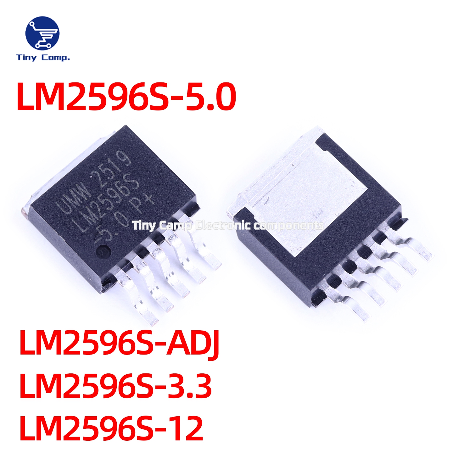 现货实拍 LM2596S-ADJ LM2596S-5.0 LM2596S-3.3 TO-263 电源芯片