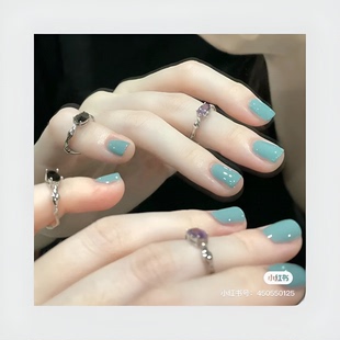 夏日奶油薄荷蓝 biwi油性指甲油清新透亮碧玉灰调蓝绿58速干显白