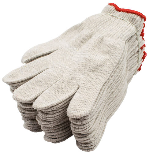 勒塔(LETA)劳保手套10副加厚耐磨防滑工地棉纱防护手套LT-PPE575