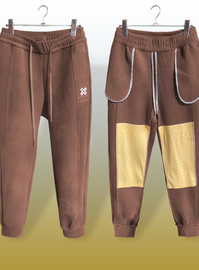 圣雅美女秋冬加厚护膝贴片保暖羊绒蚕丝休闲宽松防风沸腾裤80254