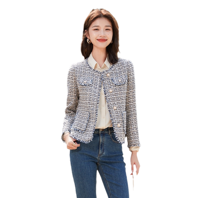 乔妮塔春秋季高级感小香风短外套