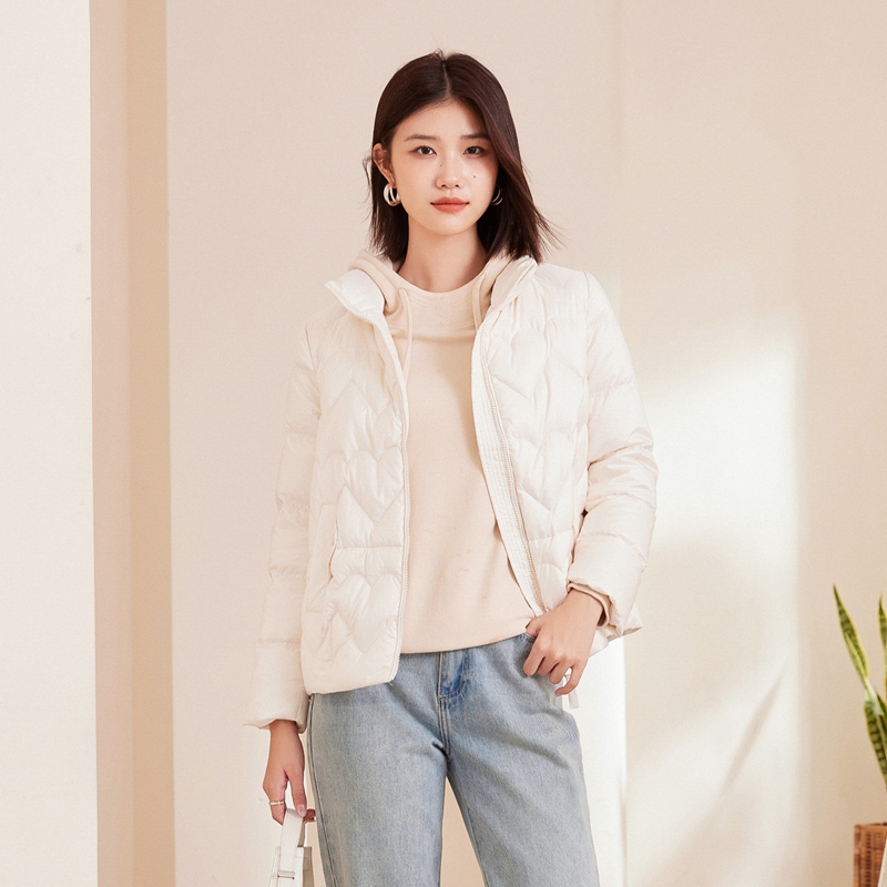 断码清仓冬款90白鸭绒短款羽绒服