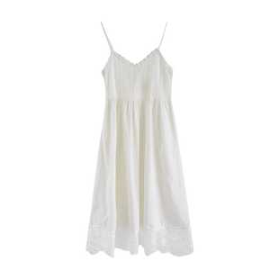 2026夏季白色蕾丝吊带裙女叠穿小个子内搭连衣裙长裙高级感打底裙