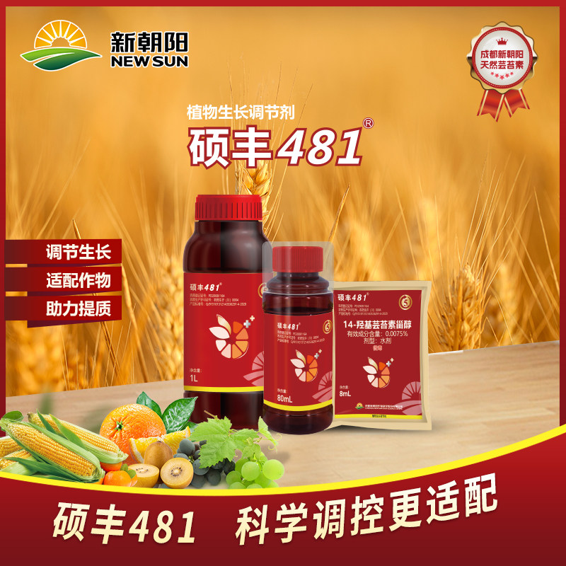 硕丰481 新朝阳14羟基芸苔素果蔬缓解药害类生长调节剂厂家直发
