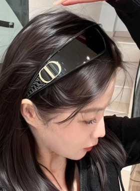 墨镜女2025新款防紫外线发箍高级感头箍发卡二合一太阳眼镜