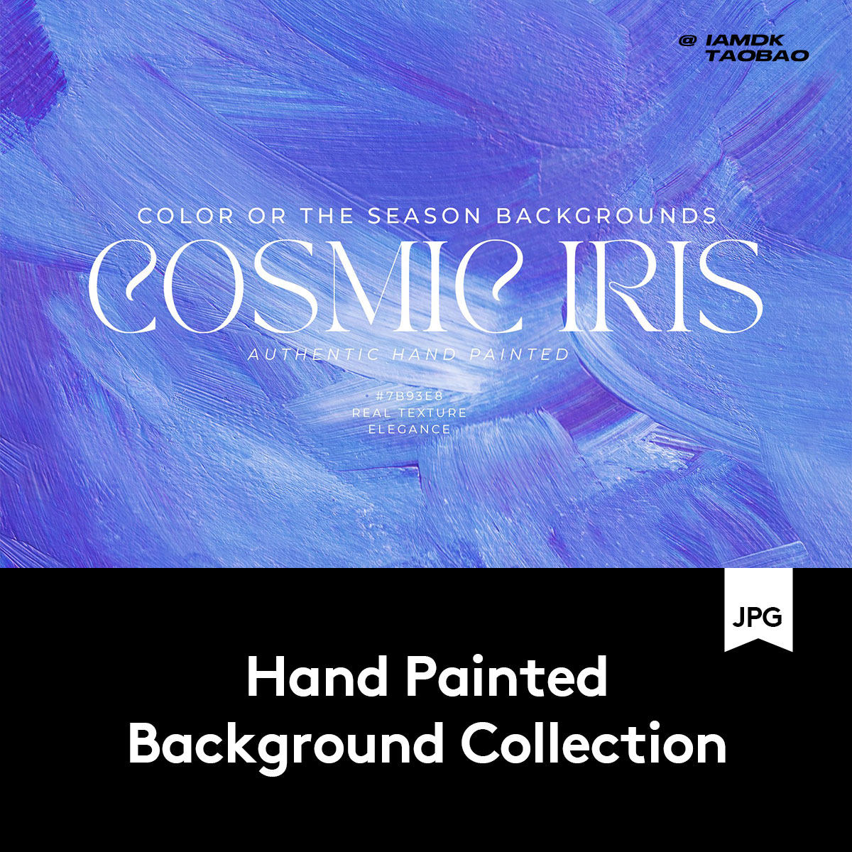 30款蓝紫色丙烯酸涂料油漆纹理肌理抽象手绘艺术背景图片设计素材