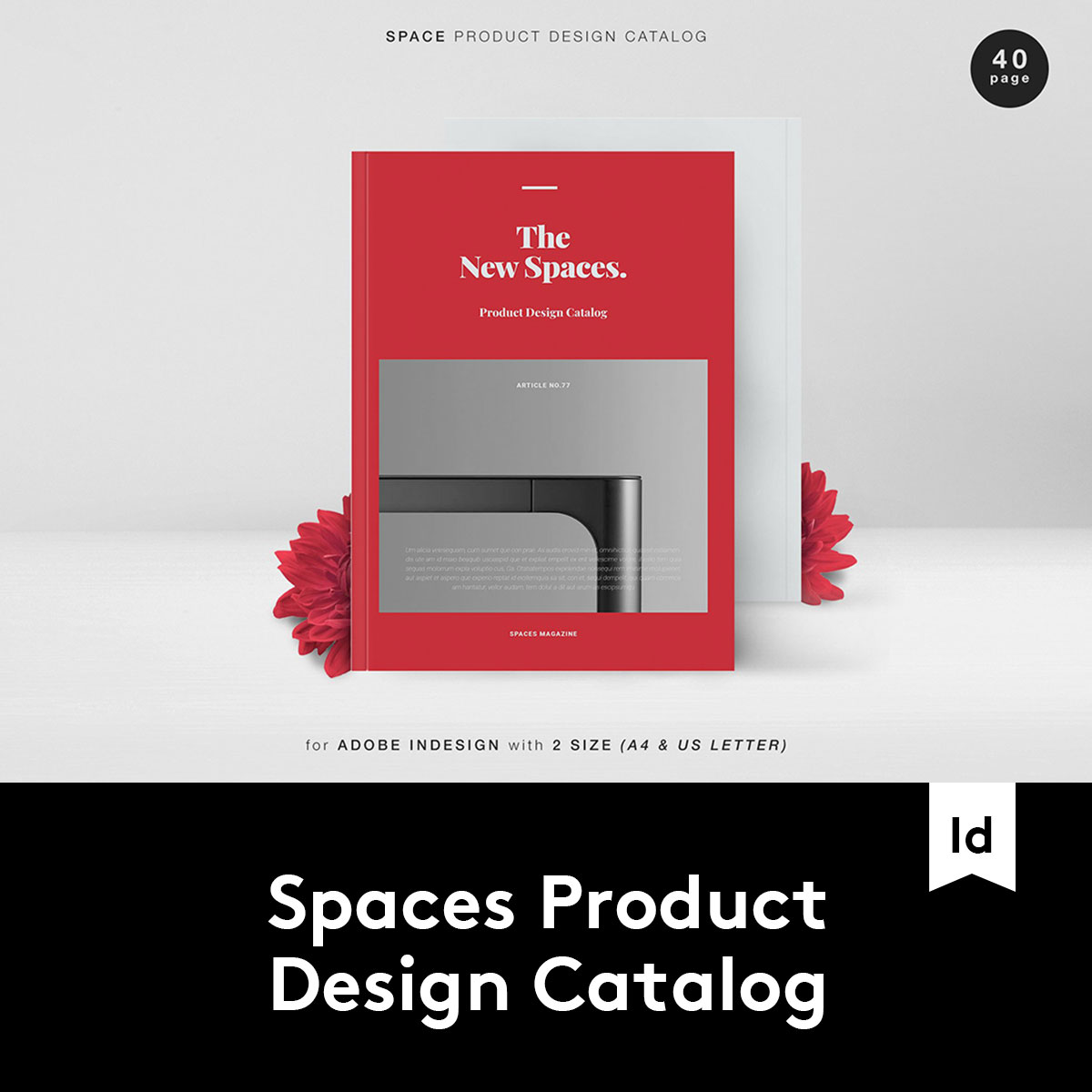 Spaces Product Design时尚空间设计作品集目录画册INDD模板素材-封面