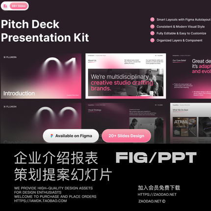 25页企业报表年报项目策划提案幻灯片幻灯片设计figma/ppt模板