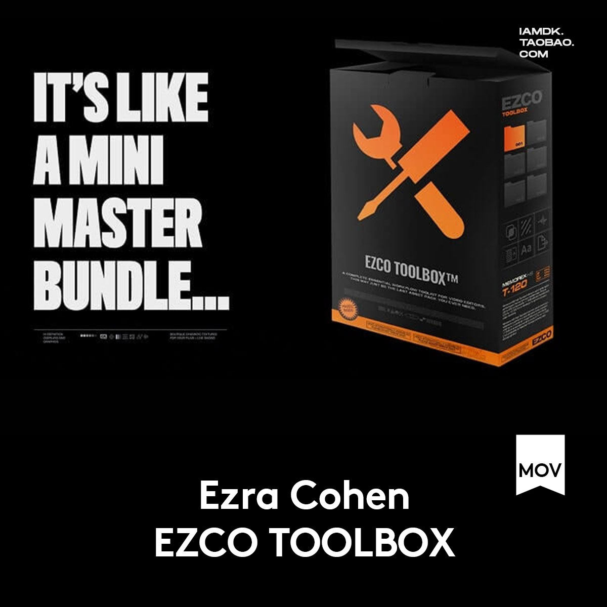 EZCO TOOLBOX复古电影胶片感制作调色纹理转场图形动画音效工具包