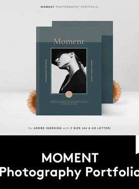 极简欧美服装摄影INDD画册模板ID书刊宣传册排版平面设计素材