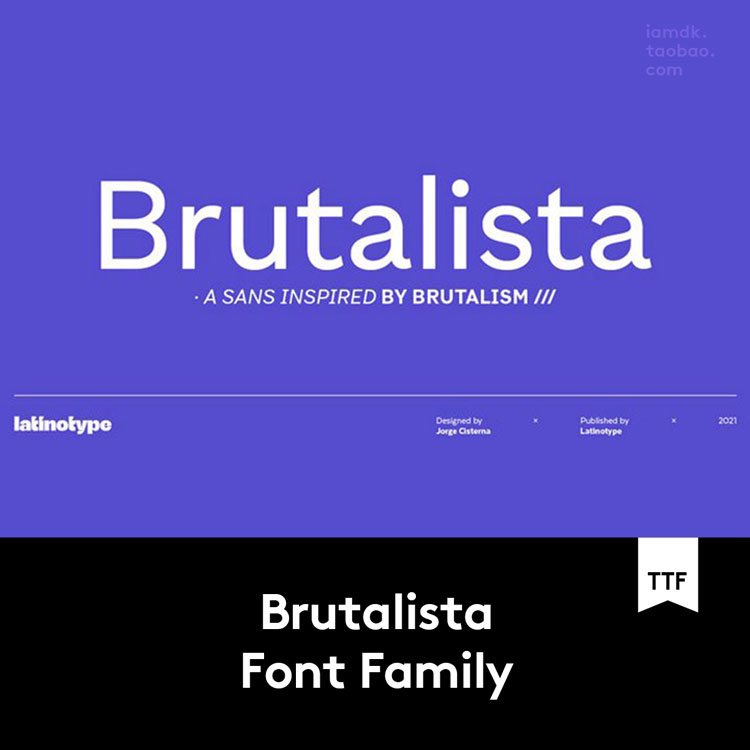 Brutalista Font 27款现代格罗特斯克风格无衬线PS&AI字体安装包