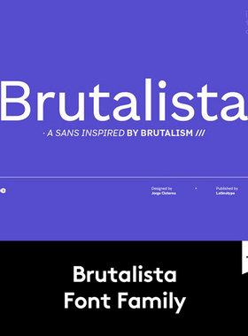 Brutalista Font 27款现代格罗特斯克风格无衬线PS&AI字体安装包