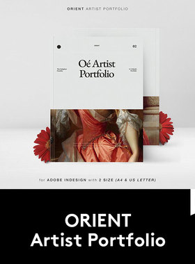 极简主义艺术绘画摄影作品集宣传画册INDD设计模板平面排版ID素材