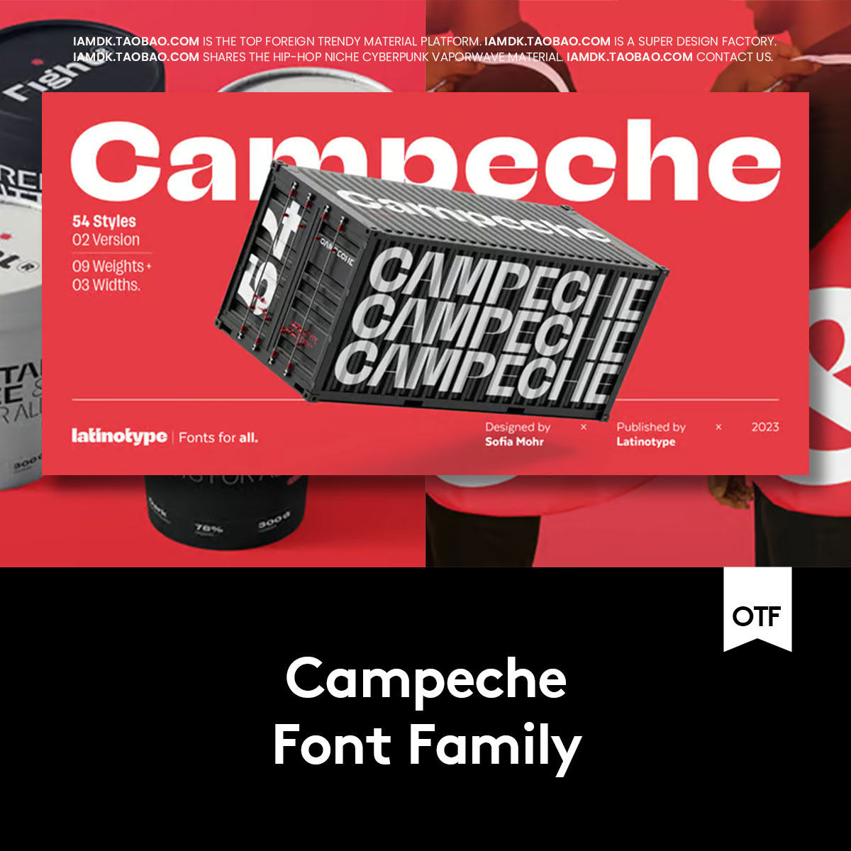 54款复古怪诞俏皮杂志海报标题排版标题logo设计ps英文字体安装包