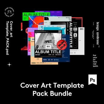 Cover Template 15款时尚潮流CD盒封面设计PSD模板集 G2020103001