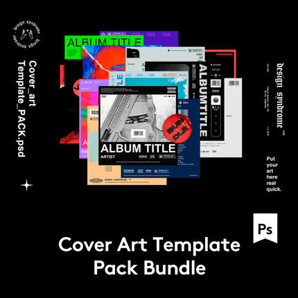 Cover Template 15款时尚潮流CD盒封面设计PSD模板集 G2020103001