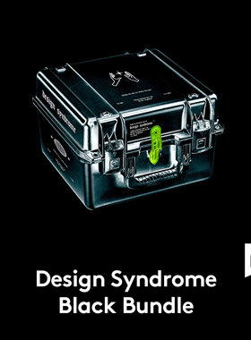 Design Syndrome Black Bundle 潮流品牌VI包装设计PS素材套装