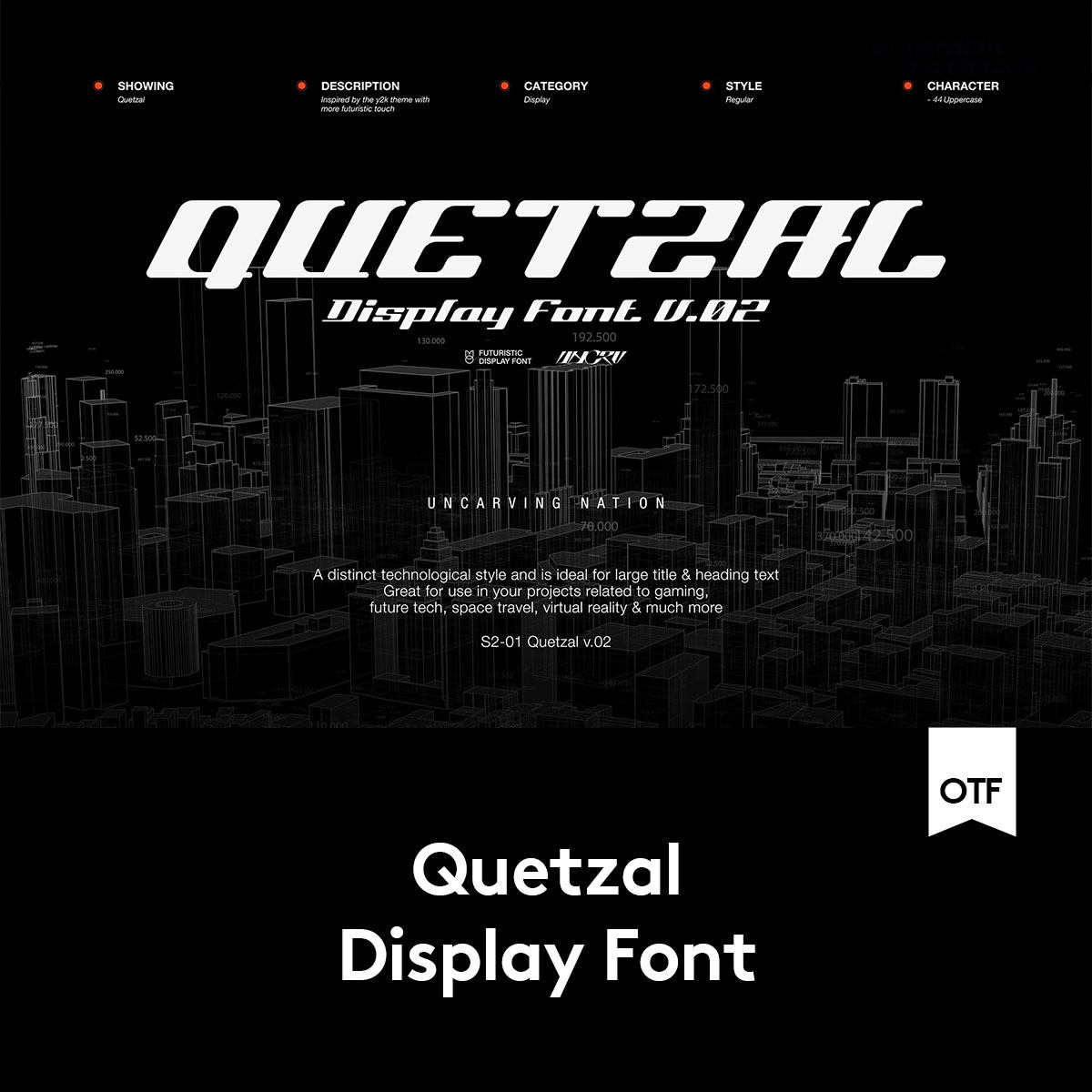 未来科幻科技机能杂志海报标题logo设计斜体PSAI英文字体安装包