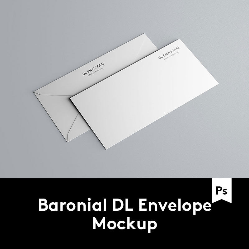 品牌VI设计提案办公文创DL信封展示PSD样机 YJ202002271