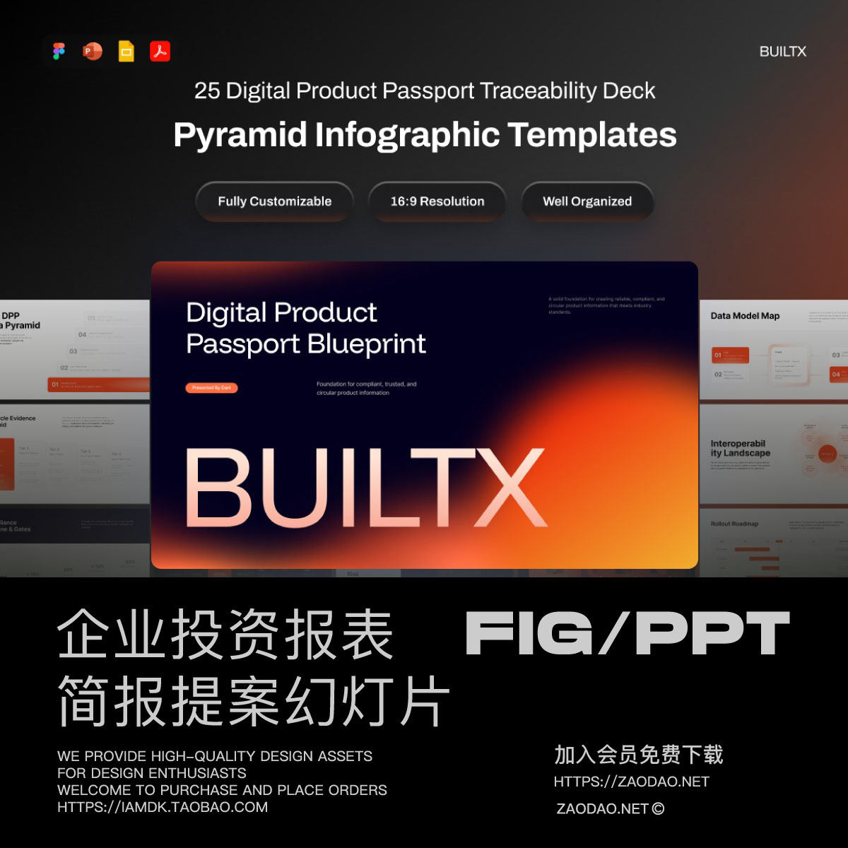 25页企业市场营销年度报表项目提案策划幻灯片设计figma/ppt模板