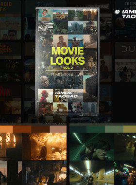 LUTs预设 11组顶级好莱坞大片电影风视频调色 MOVIE LOOKS VOL. 2