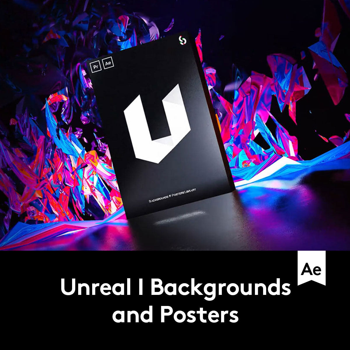 潮流炫酷品牌推广海报图文排版背景动画元素AE+PR插件预设工具包