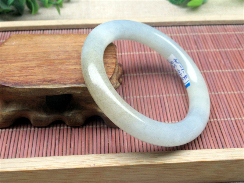 支持复检正品保真 山料青花带糖圆条镯 天然玉石新疆和田玉手镯