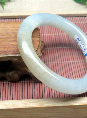 支持复检正品保真 山料青花带糖圆条镯 天然玉石新疆和田玉手镯