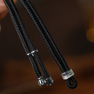 全新翡翠钻石18k金高货绳正品 可拆卸扣头配饰 AU750搭扣配件男女款