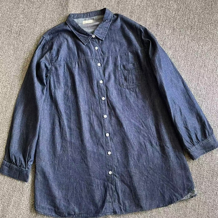 日单男友风纯棉牛仔衬衫