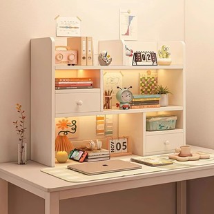 书架桌面置物架简易卧室办公室桌上小型多层客厅书桌收纳架子书柜