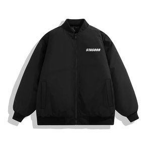 STA.SOOR国潮加厚夹克棒球服男女2023新款冬季棉服保暖开衫外套