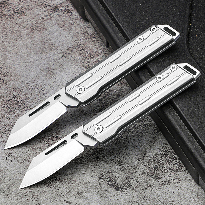 D2钢刃不锈钢折叠小刀迷你随身