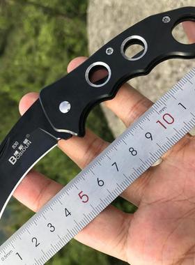 战狼德国小刀折叠刀防身锋利高硬度弯刀开刃刀蝎子短刀户外鹰爪刀