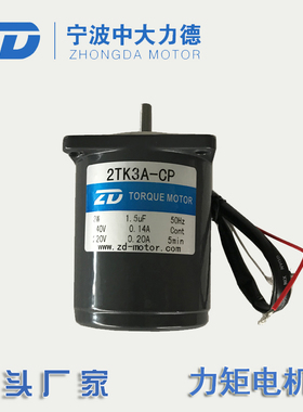 中大 3W 110V 220V 力矩光轴电机2TK3A-AP 2TK3A-CP 堵转张力马达