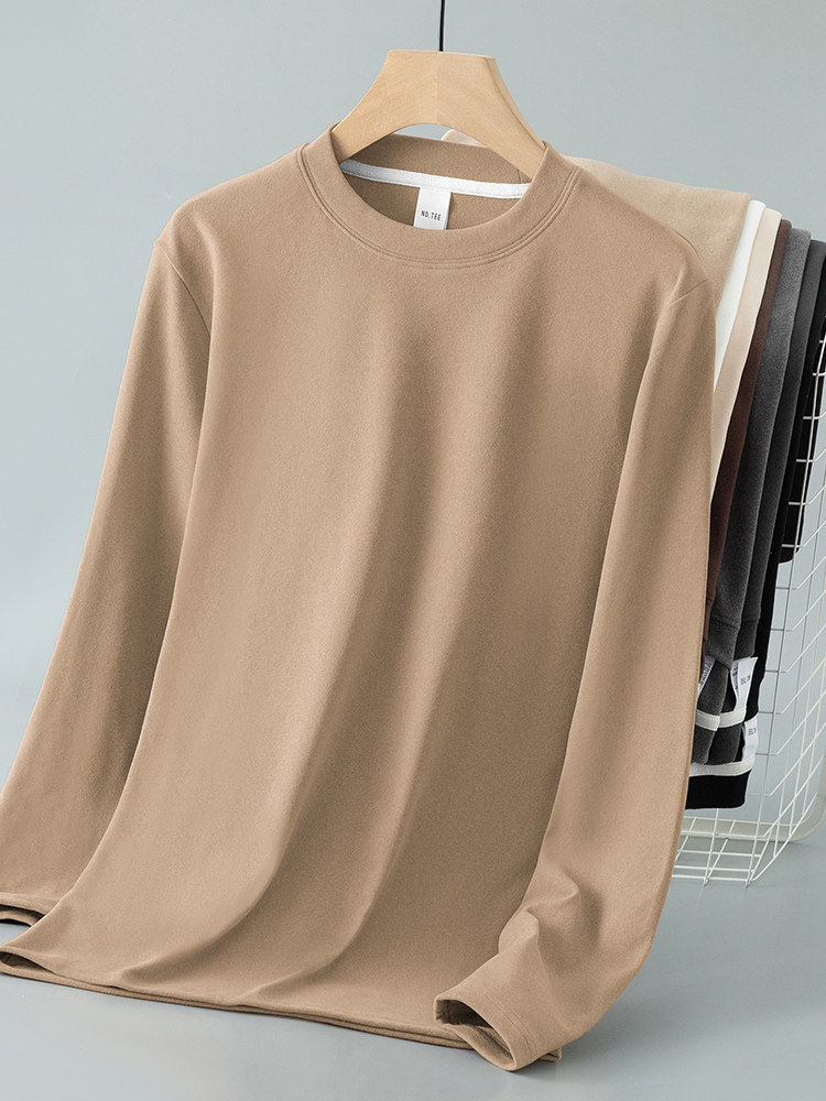 长袖t恤男内搭德绒打底衫双面绒圆领上衣服加绒加厚保暖纯色秋衣,男装,T恤,淘宝优惠券,粉丝福利购,淘宝优惠卷
